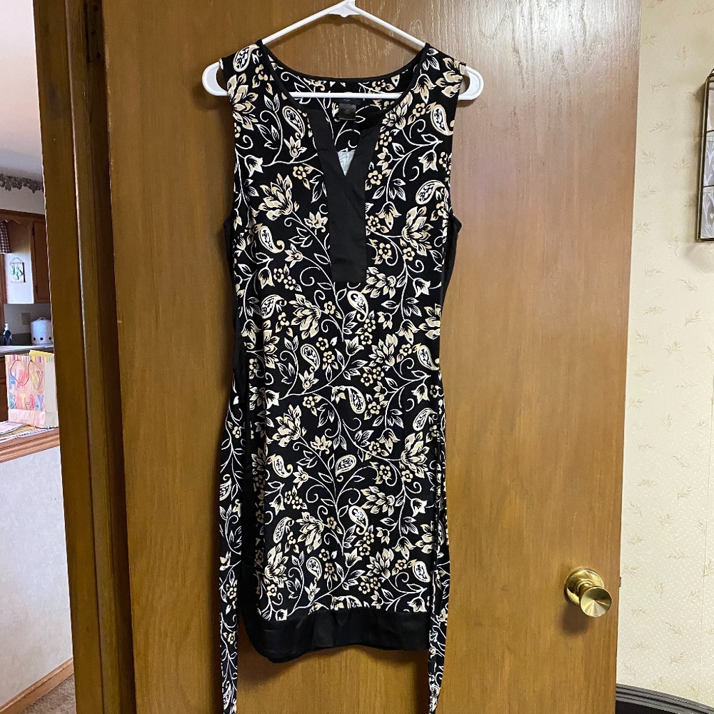 Ann Taylor Women's Black Print Dress